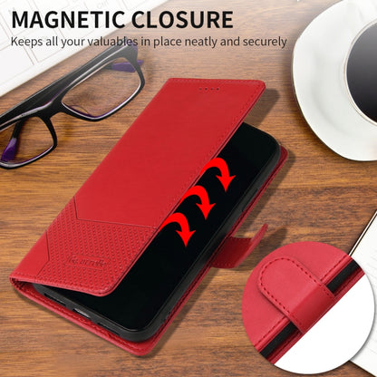 For iPhone 13 Pro GQUTROBE Skin Feel Magnetic Leather Phone Case (Red) - iPhone 13 Pro Cases by GQUTROBE | Online Shopping UK | buy2fix