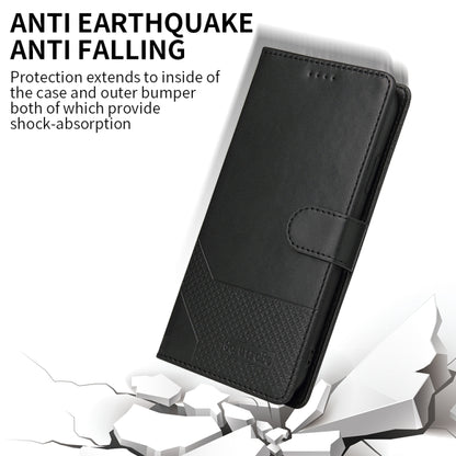 For iPhone 13 Pro GQUTROBE Skin Feel Magnetic Leather Phone Case (Black) - iPhone 13 Pro Cases by GQUTROBE | Online Shopping UK | buy2fix