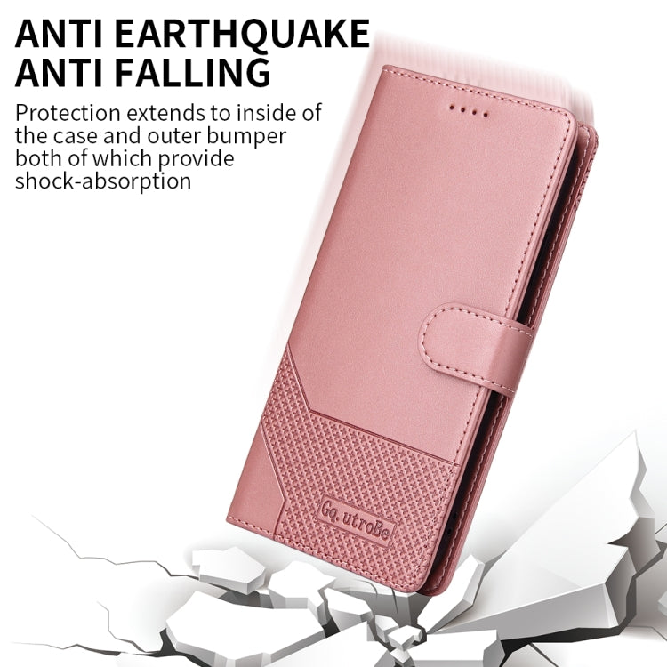 GQUTROBE Skin Feel Magnetic Leather Phone Case For iPhone 12 mini(Rose Gold) - iPhone 12 mini Cases by GQUTROBE | Online Shopping UK | buy2fix