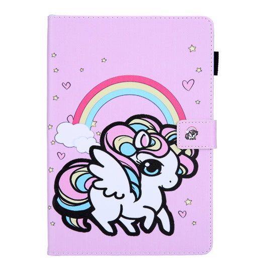 For iPad Pro 11 (2020) & (2018) Painted Pattern Tablet PC Protective Leather Case with Bracket & Card Slot & Photo Holder(Rainbow Unicorn) - iPad Pro 11 (2018) Cases by buy2fix | Online Shopping UK | buy2fix