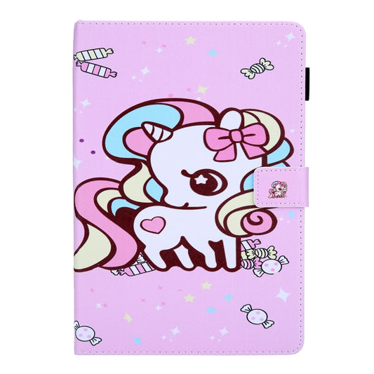 For iPad Pro 11 (2020) & (2018) Painted Pattern Tablet PC Protective Leather Case with Bracket & Card Slot & Photo Holder(Candy Unicorn) - iPad Pro 11 (2018) Cases by buy2fix | Online Shopping UK | buy2fix