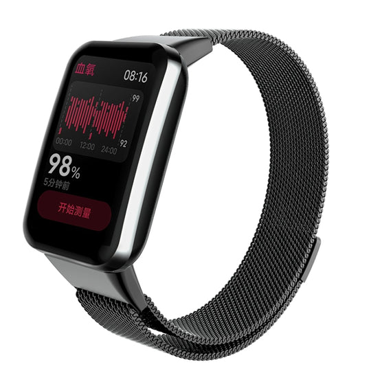 For Xiaomi Mi Band 7 Pro Milan Magnetic Metal Watch Band(Black)