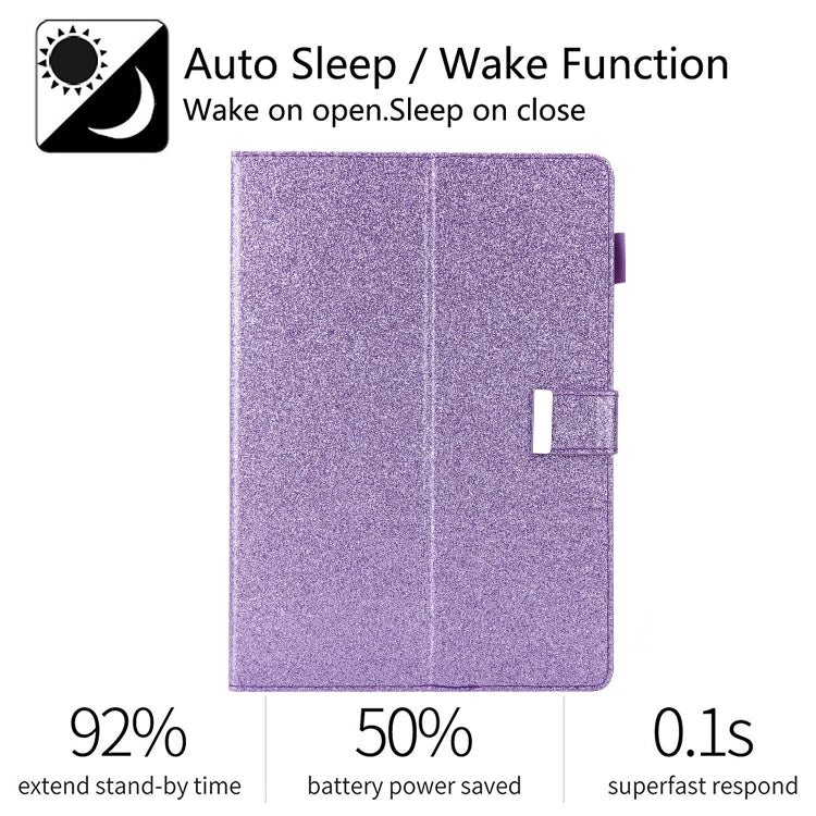 For iPad Pro 11 (2020) & (2018) Small Metal Button Magnetic Attraction Tablet PC Protective Leather Case with Deformable Bracket & Handle & Card Slots & Pen Slot & Sleep / Wake-up Function(Purple) - iPad Pro 11 (2018) Cases by buy2fix | Online Shopping UK | buy2fix