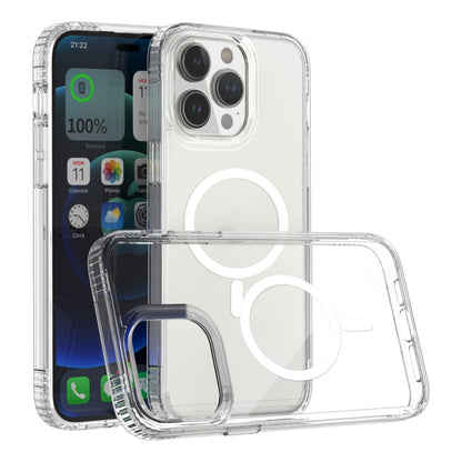 For iPhone 14 Pro Max MagSafe Magnetic Phone Case(Transparent) - iPhone 14 Pro Max Cases by buy2fix | Online Shopping UK | buy2fix