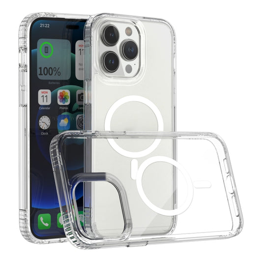 For iPhone 14 Pro Max MagSafe Magnetic Phone Case(Transparent) - iPhone 14 Pro Max Cases by buy2fix | Online Shopping UK | buy2fix