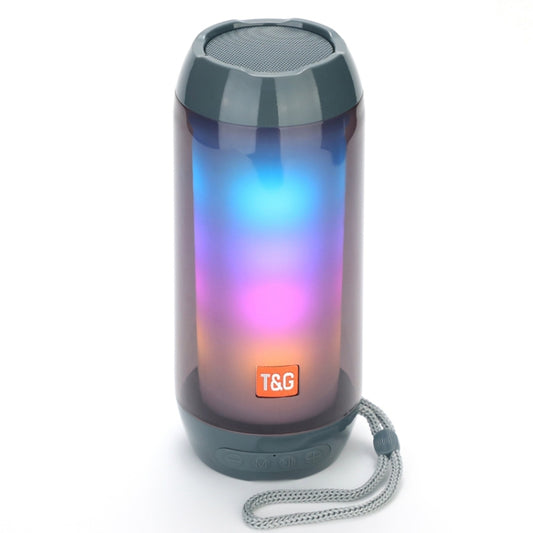 T&G TG643 Portable LED Light Waterproof Subwoofer Wireless Bluetooth Speaker(Grey) - Waterproof Speaker by T&G | Online Shopping UK | buy2fix