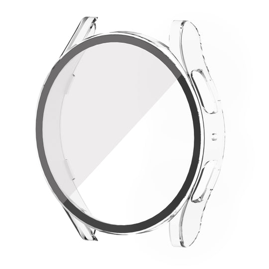 For Samsung Galaxy Watch5 40mm PC + Tempered Glass Integrated Protective Watch Case(Transparent)