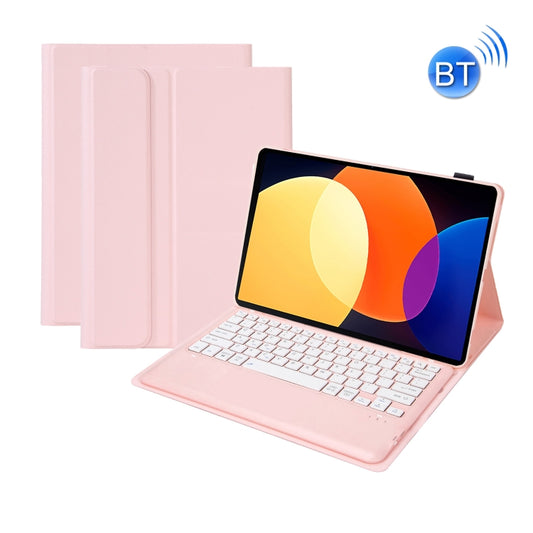 A0N4 Detachable Sheep Pattern TPU Bluetooth Keyboard Tablet Leather Case For Xiaomi Pad 5 Pro 12.4(Pink) by buy2fix
