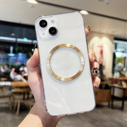 For iPhone 13 mini CD Texture MagSafe TPU Phone Case (Transparent) by buy2fix