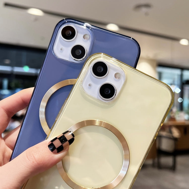 For iPhone 13 mini CD Texture MagSafe TPU Phone Case (Transparent) by buy2fix