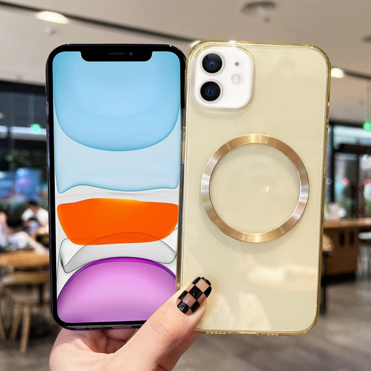 For iPhone 11 CD Texture MagSafe TPU Phone Case (Transparent) by buy2fix