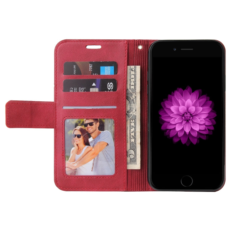 GQUTROBE Right Angle Leather Phone Case For iPhone 6 / 6S(Red) - More iPhone Cases by GQUTROBE | Online Shopping UK | buy2fix