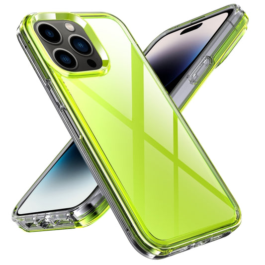 For iPhone 14 Pro Max Transparent Armor Phone Case (Green) - iPhone 14 Pro Max Cases by buy2fix | Online Shopping UK | buy2fix