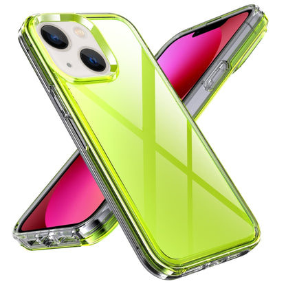 For iPhone 14 Plus Transparent Armor Phone Case (Green) - iPhone 14 Plus Cases by buy2fix | Online Shopping UK | buy2fix