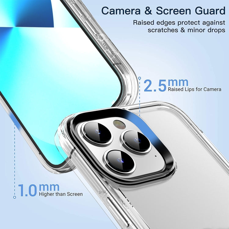 For iPhone 14 Plus Transparent Armor Phone Case (Green) - iPhone 14 Plus Cases by buy2fix | Online Shopping UK | buy2fix