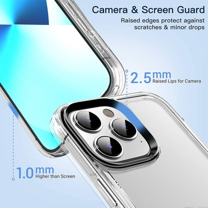 For iPhone 14 Plus Transparent Armor Phone Case (Red) - iPhone 14 Plus Cases by buy2fix | Online Shopping UK | buy2fix