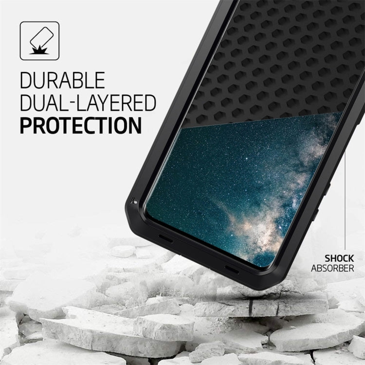 For Galaxy S20+ Shockproof Life Waterproof Silicone + Zinc Alloy Protective Case(Black) - Galaxy Phone Cases by buy2fix | Online Shopping UK | buy2fix