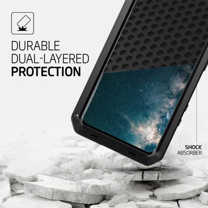 For Galaxy S20+ Shockproof Life Waterproof Silicone + Zinc Alloy Protective Case(Black) - Galaxy Phone Cases by buy2fix | Online Shopping UK | buy2fix