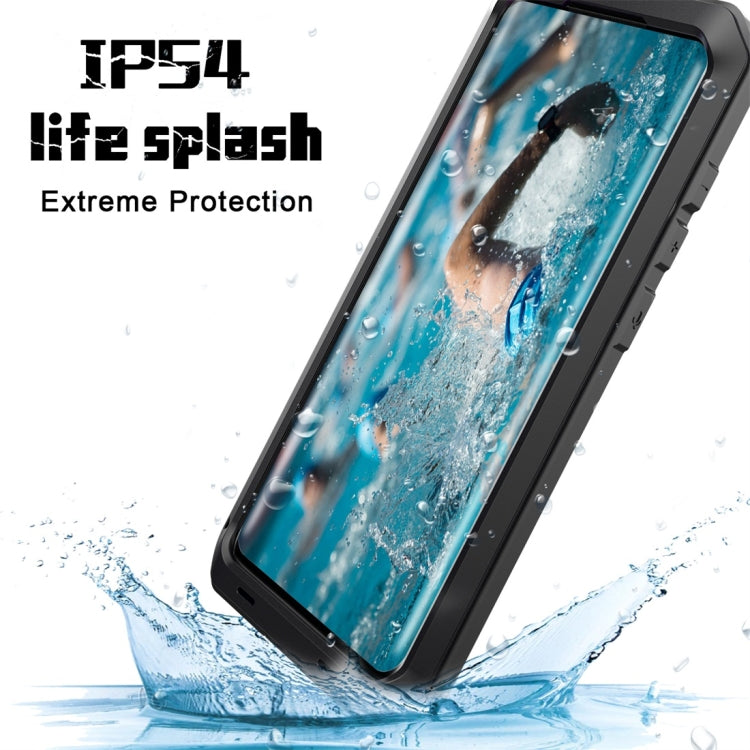 For Galaxy S20+ Shockproof Life Waterproof Silicone + Zinc Alloy Protective Case(Black) - Galaxy Phone Cases by buy2fix | Online Shopping UK | buy2fix