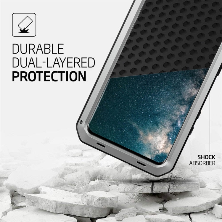 For Galaxy S20+ Shockproof Life Waterproof Silicone + Zinc Alloy Protective Case(Silver) - Galaxy Phone Cases by buy2fix | Online Shopping UK | buy2fix