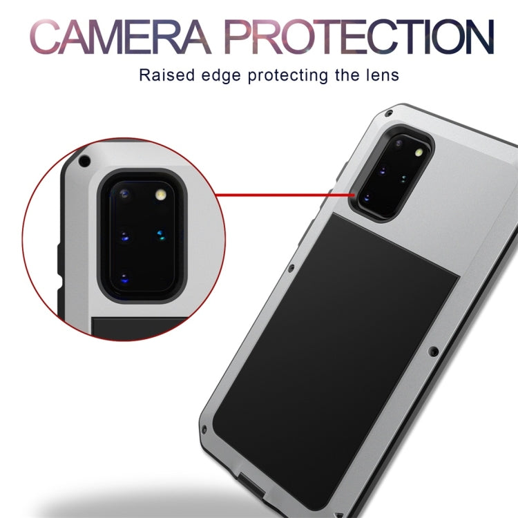 For Galaxy S20+ Shockproof Life Waterproof Silicone + Zinc Alloy Protective Case(Silver) - Galaxy Phone Cases by buy2fix | Online Shopping UK | buy2fix