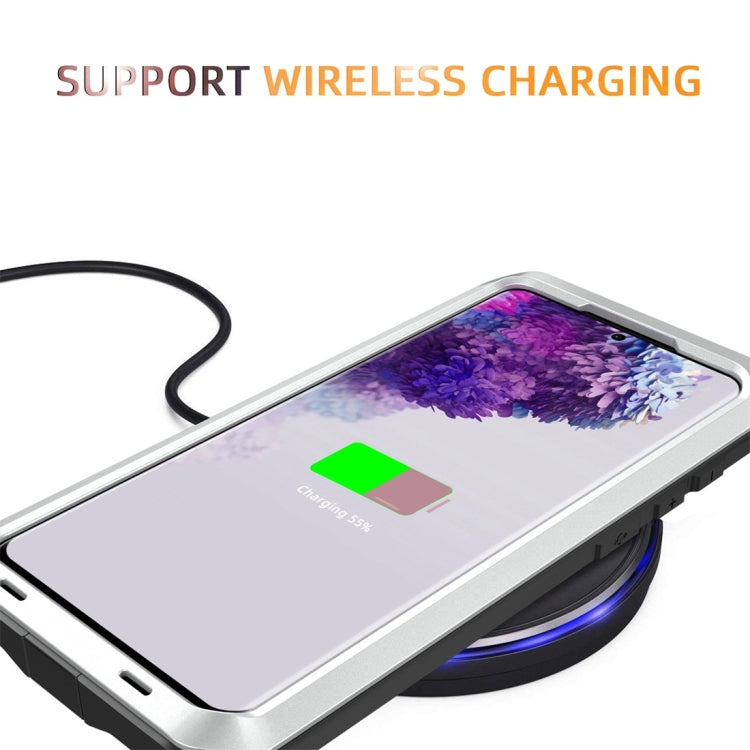 For Galaxy S20+ Shockproof Life Waterproof Silicone + Zinc Alloy Protective Case(Silver) - Galaxy Phone Cases by buy2fix | Online Shopping UK | buy2fix