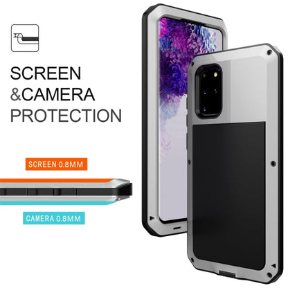 For Galaxy S20+ Shockproof Life Waterproof Silicone + Zinc Alloy Protective Case(Silver) - Galaxy Phone Cases by buy2fix | Online Shopping UK | buy2fix