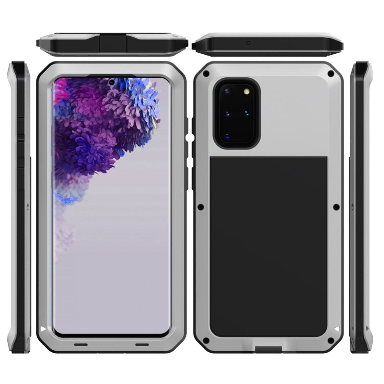 For Galaxy S20+ Shockproof Life Waterproof Silicone + Zinc Alloy Protective Case(Silver) - Galaxy Phone Cases by buy2fix | Online Shopping UK | buy2fix