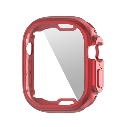 PET Film TPU Watch Case For Apple Watch Ultra 1 / 2 / 3 49mm(Red) by buy2fix