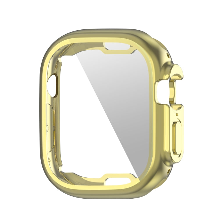 PET Film TPU Watch Case For Apple Watch Ultra 1 / 2 / 3 49mm(Gold) by buy2fix