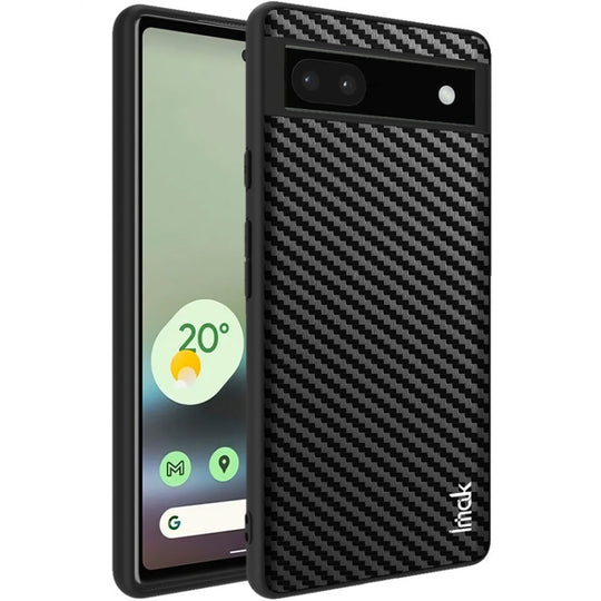 For Google Pixel 6a imak LX-5 Series PC + TPU Phone Case(Carbon Fiber Texture)