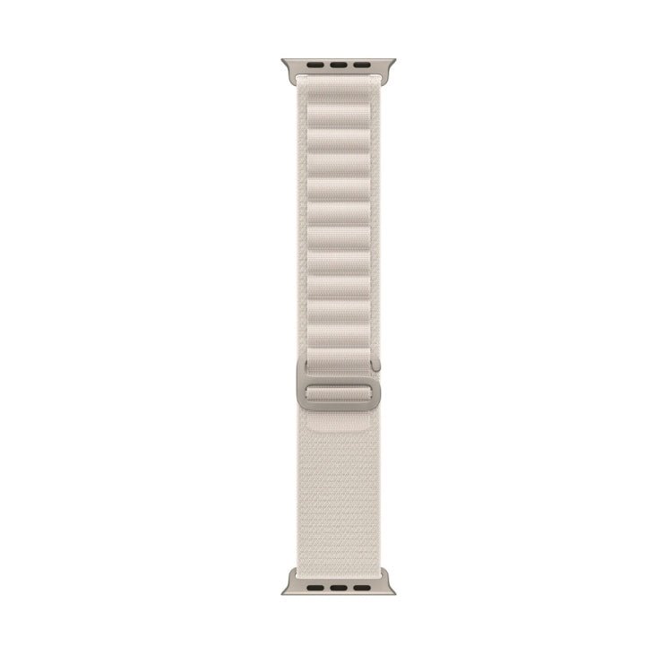 Nylon Loop Watch Band For Apple Watch 46mm / 49mm / 45mm / 44mm(Starlight) by buy2fix