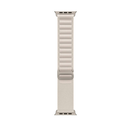 Nylon Loop Watch Band For Apple Watch 46mm / 49mm / 45mm / 44mm(Starlight) by buy2fix
