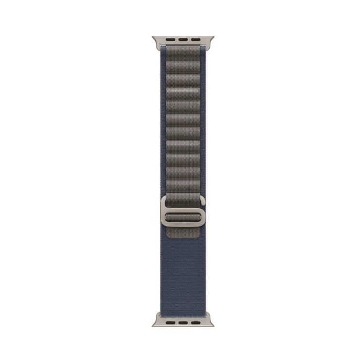 Nylon Loop Watch Band For Apple Watch 46mm / 49mm / 45mm / 44mm(Blue) by buy2fix