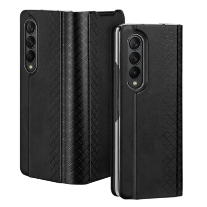 For Samsung Galaxy Z Fold4 DUX DUCIS Bril Series PU + TPU Phone Case(Black) by DUX DUCIS
