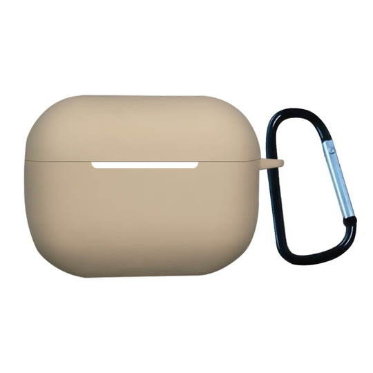 Earphone Silicone Protective Case with Buckle For AirPods Pro 2(Milk Tea Color)