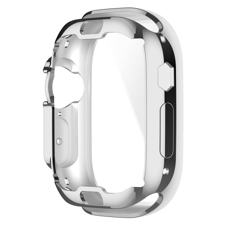 TPU All-inclusive Electroplating Protective Case For Apple Watch Ultra 1 / 2 / 3 49mm(Silver) by buy2fix
