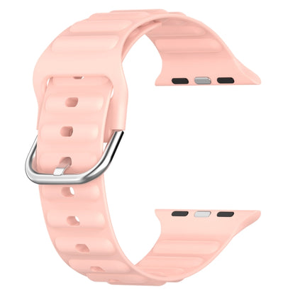 Ocean Ripple Watch Band For Apple Watch Series 8&7 41mm / SE 2&6&SE&5&4 40mm(Light Pink) by buy2fix