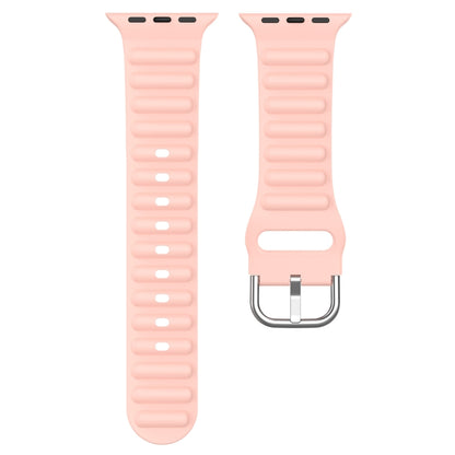 Ocean Ripple Watch Band For Apple Watch Series 8&7 41mm / SE 2&6&SE&5&4 40mm(Light Pink) by buy2fix