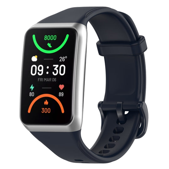 For OPPO Band 2 Solid Color Soft Silicone Watch Band(Midnight Blue)