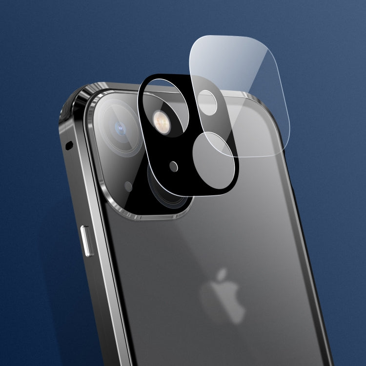 For iPhone 14 Plus Anti-peeping Magnetic Tempered Glass Phone Case (Blue) - iPhone 14 Plus Cases by buy2fix | Online Shopping UK | buy2fix