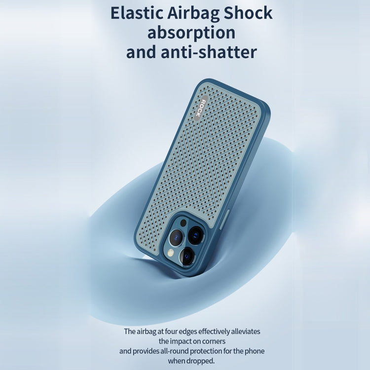 For iPhone 14 Plus ROCK Graphene Heat Dissipation Phone Case (Blue) - iPhone 14 Plus Cases by ROCK | Online Shopping UK | buy2fix