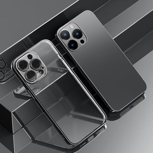 For iPhone 14 Plus ROCK Frosted Plated Phone Case (Black) - iPhone 14 Plus Cases by ROCK | Online Shopping UK | buy2fix
