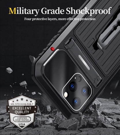 For iPhone 14 Pro Max Armor Life Waterproof Shockproof Splash-proof Dust-proof Phone Case (Red) - iPhone 14 Pro Max Cases by buy2fix | Online Shopping UK | buy2fix