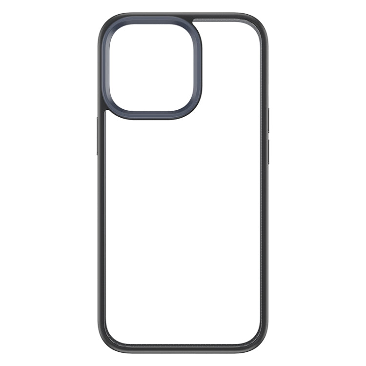 For iPhone 14 ROCK Guard Transparent Phone Case (Black) - iPhone 14 Cases by ROCK | Online Shopping UK | buy2fix