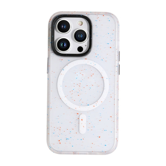 For iPhone 14 Pro ROCK Guard Ink Splash MagSafe Phone Case(White)