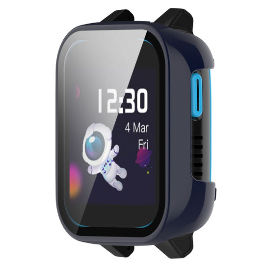 For Xplora XGO3 Tempered Glass Film PC Watch Case(Ink Blue)