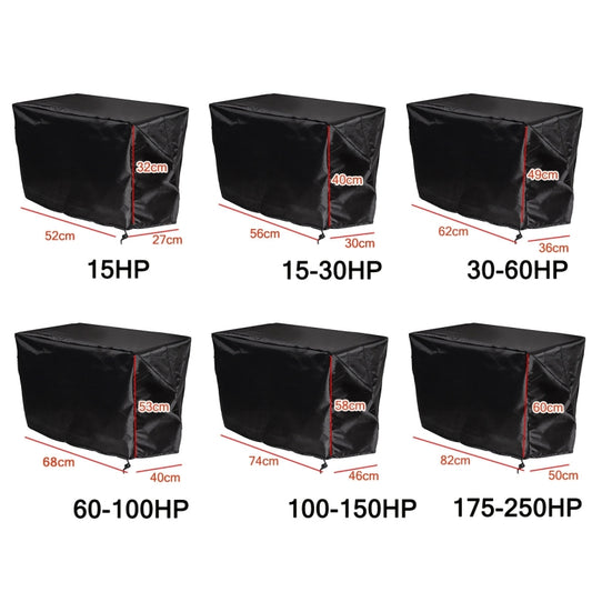 210D Oxford Cloth Boat Propeller Engine Waterproof and Dustproof Cover, Size:56x30x40cm/15-30HP(Silver) - Marine Accessories & Parts by buy2fix | Online Shopping UK | buy2fix