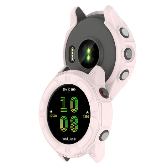 For Garmin Forerunner 255S TPU Armor Hollow Protective Case(Light Pink) - Watch Cases by buy2fix | Online Shopping UK | buy2fix