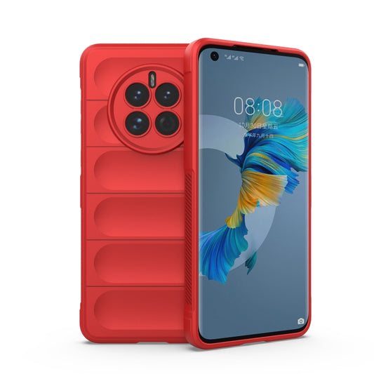 For Huawei Mate 50 Magic Shield TPU + Flannel Phone Case(Red) - Huawei Cases by buy2fix | Online Shopping UK | buy2fix
